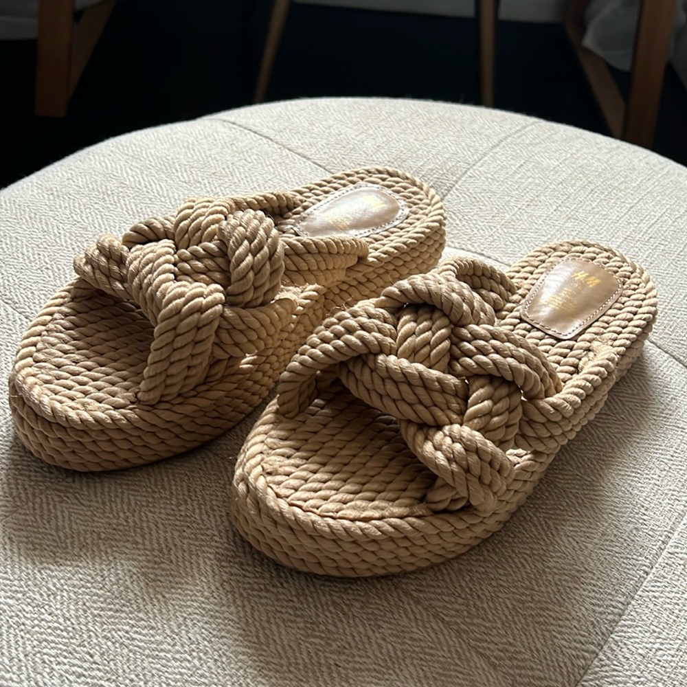 H&M Platform Rope Sandals (Size 38)